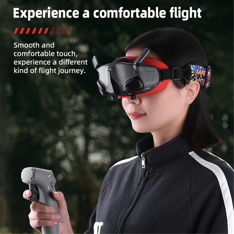 wtohoby وسادة عين سيليكون لجهاز DJI AVATA نظارات 2 غطاء نظارات الطيران مقاوم للعرق غير قابل للانزلاق قابل للغسل وسادة وجه ملحقات كاميرا الطائرات بدون طيار (غير متوافق مع نظارات DJI Integra) (أسود) - Image 5